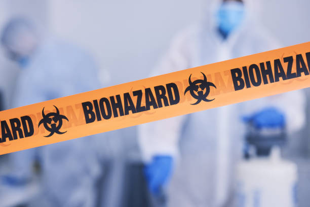 Professional Biohazard Cleanup technician working in Sagamore, MA